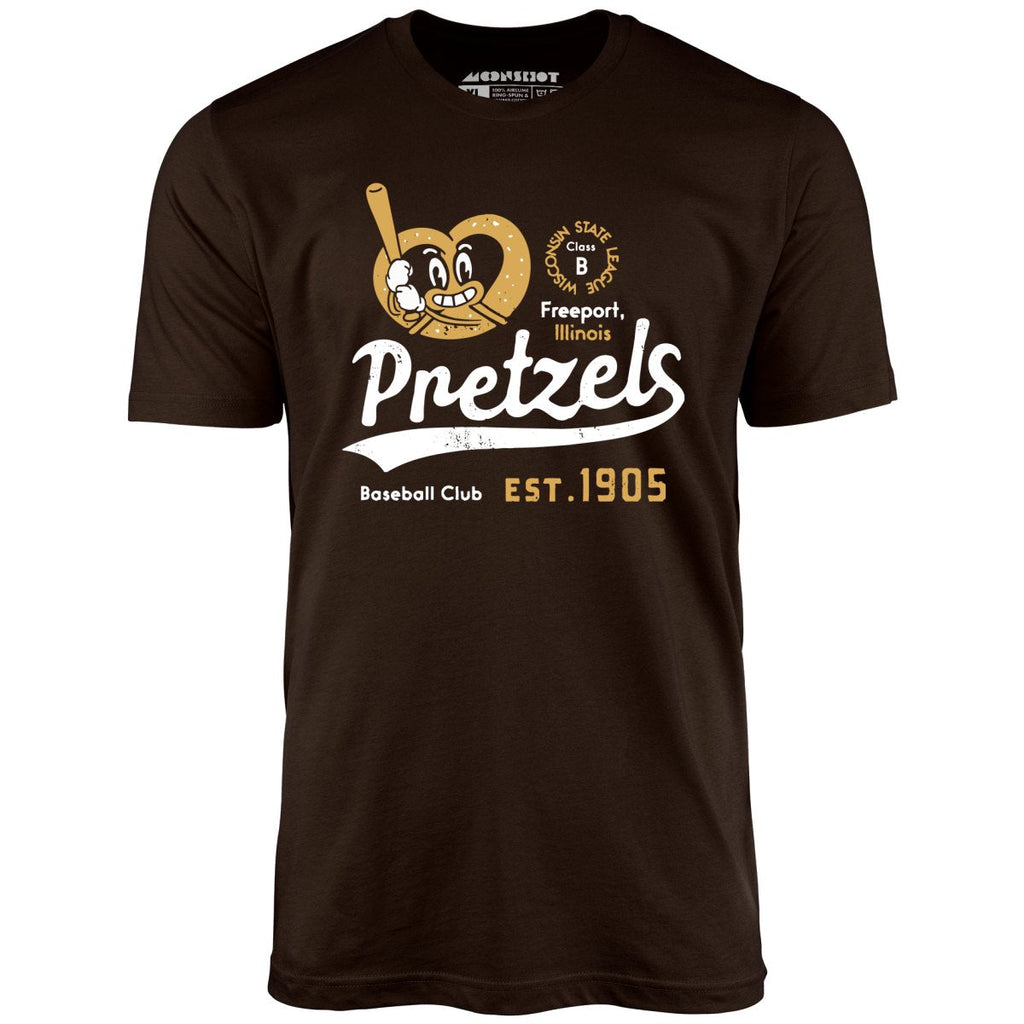 Freeport Pretzels - Illinois - Vintage Defunct Baseball Teams - Unisex T-Shirt