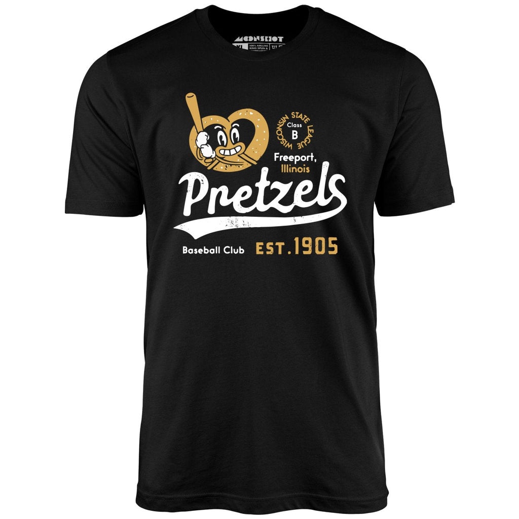 Freeport Pretzels - Illinois - Vintage Defunct Baseball Teams - Unisex T-Shirt