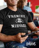 Premium Athletic Heather Frenchie Nirvana Old School Gym T-shirt