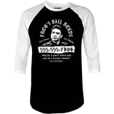 Frog's Bail Bonds - 3/4 Sleeve Raglan T-Shirt