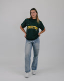 Fruition Applique Oversized Green Tee