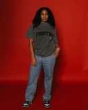 Fruition V2 Applique Oversized Cement Tee