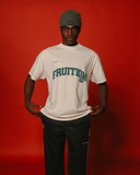 Fruition V2 Applique Oversized Cream Tee
