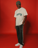 Fruition V2 Applique Oversized Cream Tee
