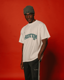 Fruition V2 Applique Oversized Cream Tee