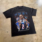 2025 SHAI G.A. 'THUNDER' FINALS HEAVY FADED BLACK T-SHIRT