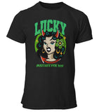 Premium Lucky Girl Old School Vintage St. Patrick's Unisex T-shirt