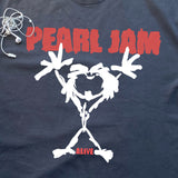 PEARL JAM 'ALIVE' HEAVYWEIGHT BLACK T-SHIRT