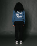 Girls Love Rnb Pebble Blue Crewneck Sweatshirt
