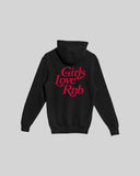 Girls Love Rnb V3 Full Zip Black Hoodie