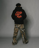 Girls Love Rnb V3 Full Zip Black Hoodie