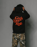Girls Love Rnb V3 Full Zip Black Hoodie