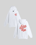 Girls Love Rnb White Hoodie