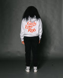 Girls Love Rnb White Hoodie