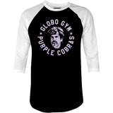 Globo Gym Purple Cobras - 3/4 Sleeve Raglan T-Shirt
