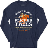 Grand Forks Flickertails - North Dakota - Vintage Defunct Baseball Teams - Long Sleeve T-Shirt