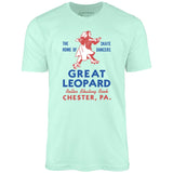Great Leopard Roller Skating Rink - Chester, PA - Vintage Roller Rink - Unisex T-Shirt