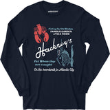Hackney's - Atlantic City, NJ - Vintage Restaurant - Long Sleeve T-Shirt