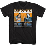 Halloween - Halloween Laurie Vs Michael Face Off T-Shirt