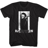 Halloween Michael & Logo B&W T-Shirt
