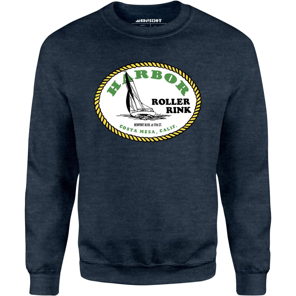 Harbor Roller Rink - Costa Mesa, CA - Vintage Roller Rink - Unisex Sweatshirt
