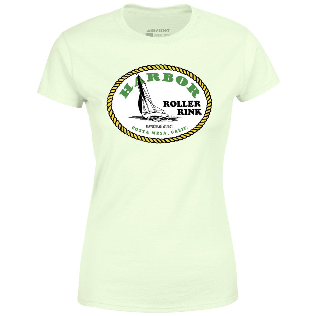 Harbor Roller Rink - Costa Mesa, CA - Vintage Roller Rink - Women's T-Shirt