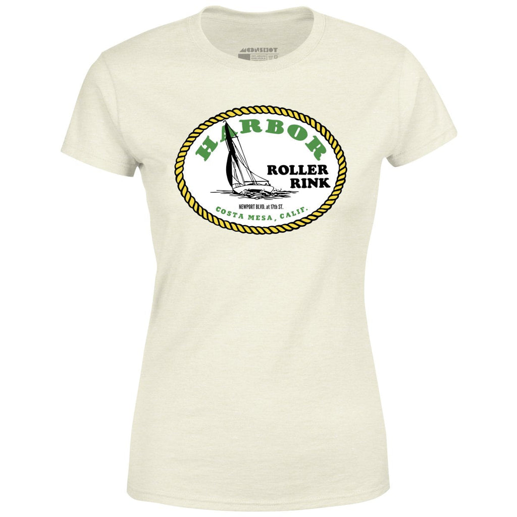 Harbor Roller Rink - Costa Mesa, CA - Vintage Roller Rink - Women's T-Shirt