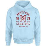 Hartford Senators - Connecticut - Vintage Defunct Baseball Teams - Unisex Hoodie