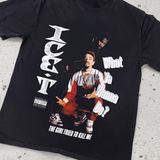 ICE T 'WHAT YA WANNA DO' HEAVY FADED BLACK T-SHIRT