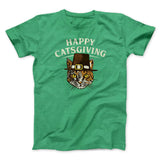 Happy Catsgiving Funny Thanksgiving Men/Unisex T-Shirt