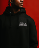 Heavy On Self Worth Black Hoodie