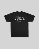 Heavy On Self Worth Black Tee