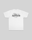 Heavy On Self Worth White Tee