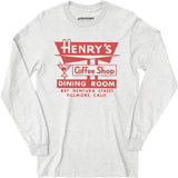 Henry's - Fillmore, CA - Vintage Restaurant - Long Sleeve T-Shirt
