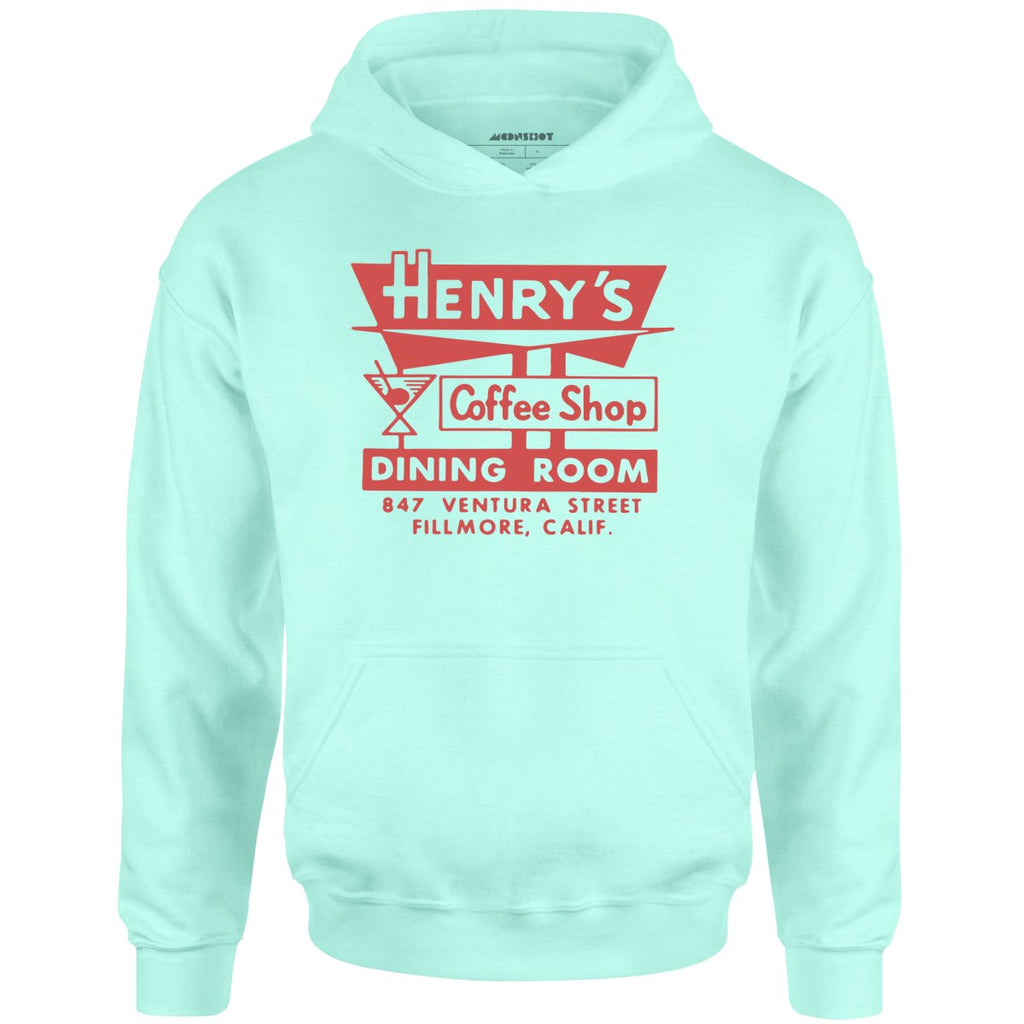Henry's - Fillmore, CA - Vintage Restaurant - Unisex Hoodie