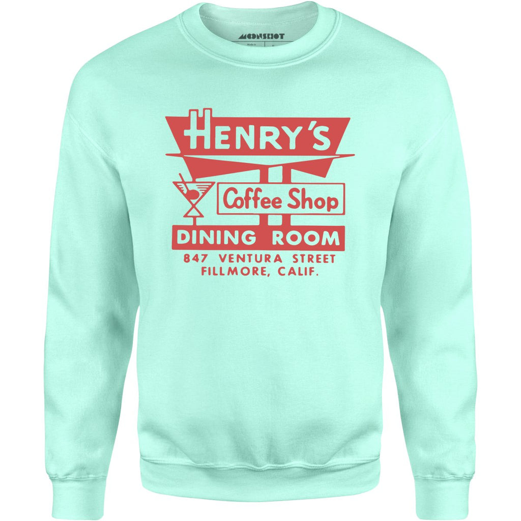 Henry's - Fillmore, CA - Vintage Restaurant - Unisex Sweatshirt