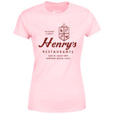 Henry's - Newport Beach, CA - Vintage Restaurant - Women's T-Shirt