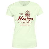Henry's - Newport Beach, CA - Vintage Restaurant - Women's T-Shirt