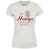 Henry's - Newport Beach, CA - Vintage Restaurant - Women's T-Shirt