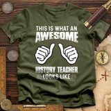 Awesome History Teacher T-Shirt