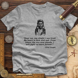 Chief Joseph Fight No More Premium Quality Tee