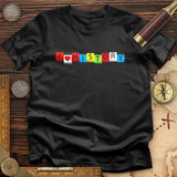 I Love History Blocks T-Shirt