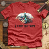 I Love History Premium Quality Tee