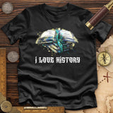 I Love History Premium Quality Tee