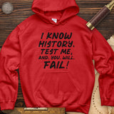 Test Me On history Hoodie