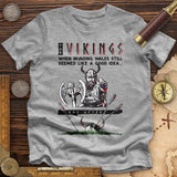 Vikings Never Defeated Wales Premium Quality Tee