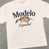 MODELO 'WOLF' HEAVYWEIGHT FADED BONE TEE
