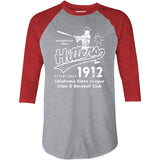 Holdenville Hitters - Oklahoma - Vintage Defunct Baseball Teams - 3/4 Sleeve Raglan T-Shirt