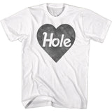 Hole Blk Heart Logo Boyfriend Tee