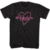 Hole Pink Heart And Arrow Boyfriend Tee